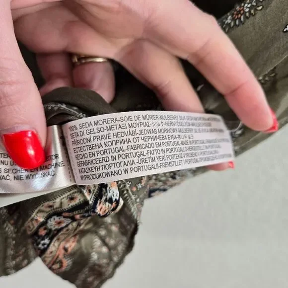 Massimo Dutti Silk Top Blouse size 8 M - Picture 7 of 12